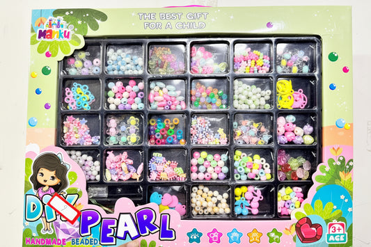 DIY Pearl Handmade Beaded jewellery making kit for children